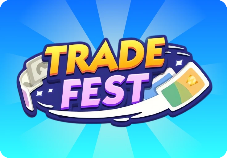 Próxima Fiesta de intercambio de Monopoly GO December 2025: Intercambio de pegatinas dobles