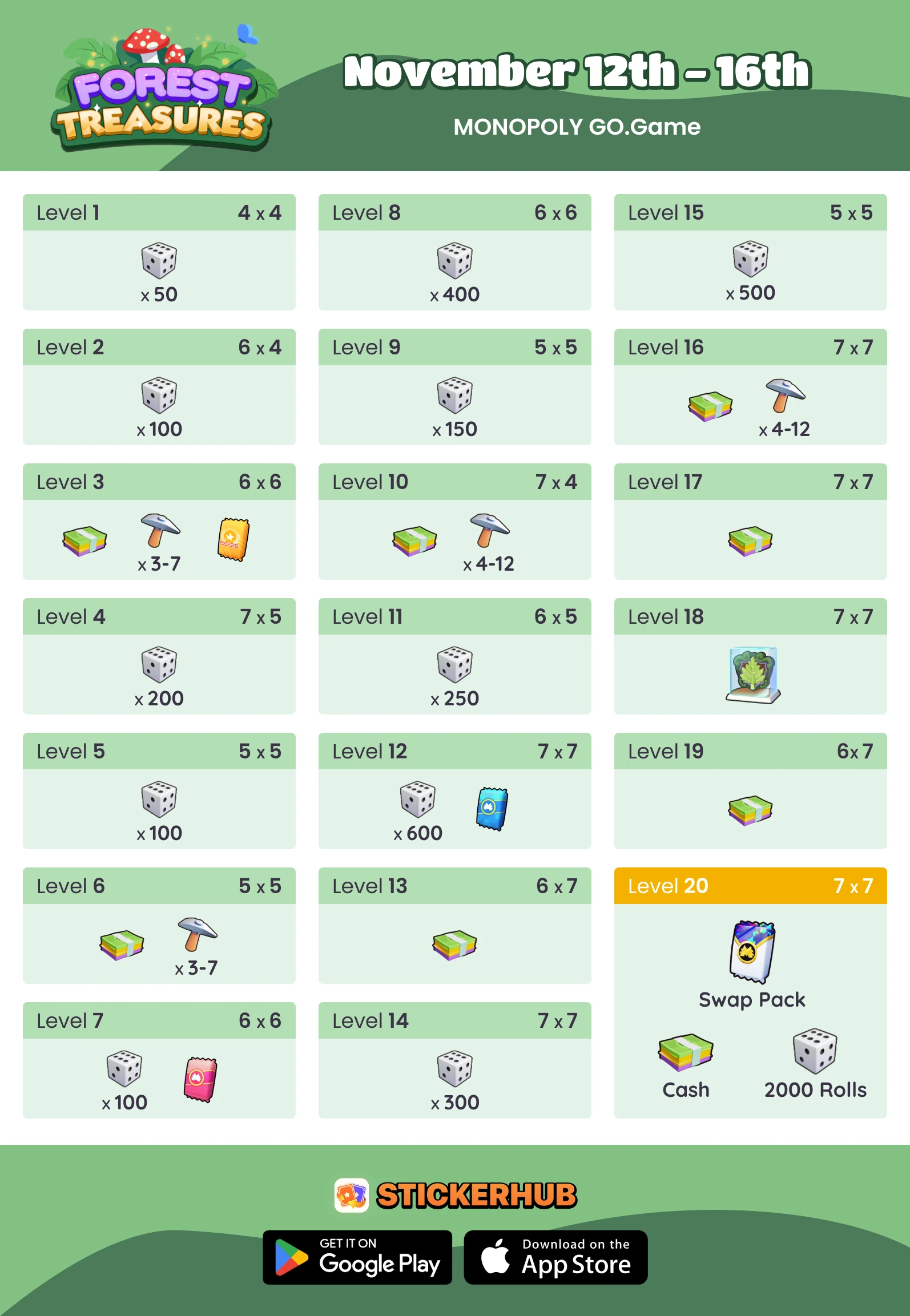 Upcoming Treasure Dig Event Rewards Upcoming Treasure Dig Event Rewards