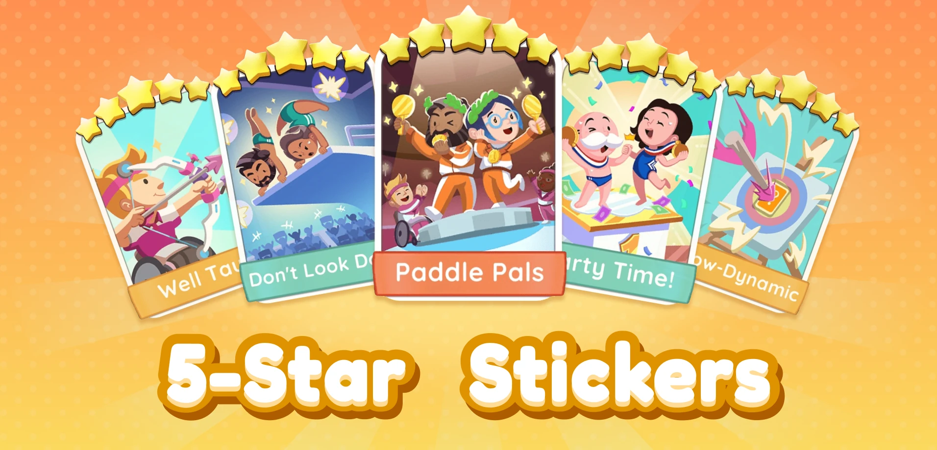 5 Monopoly Go 5-star stickers that are hard to get. Show how to get 5-star stickers in Monopoly GO.