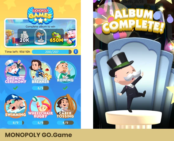 Complete Monopoly Go Album